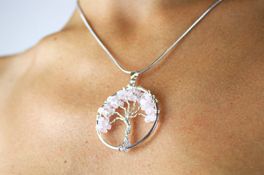 ÁRBOL DE LA VIDA CUARZO ROSA