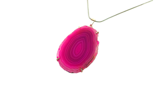 COLLAR ÁGATA ROSA