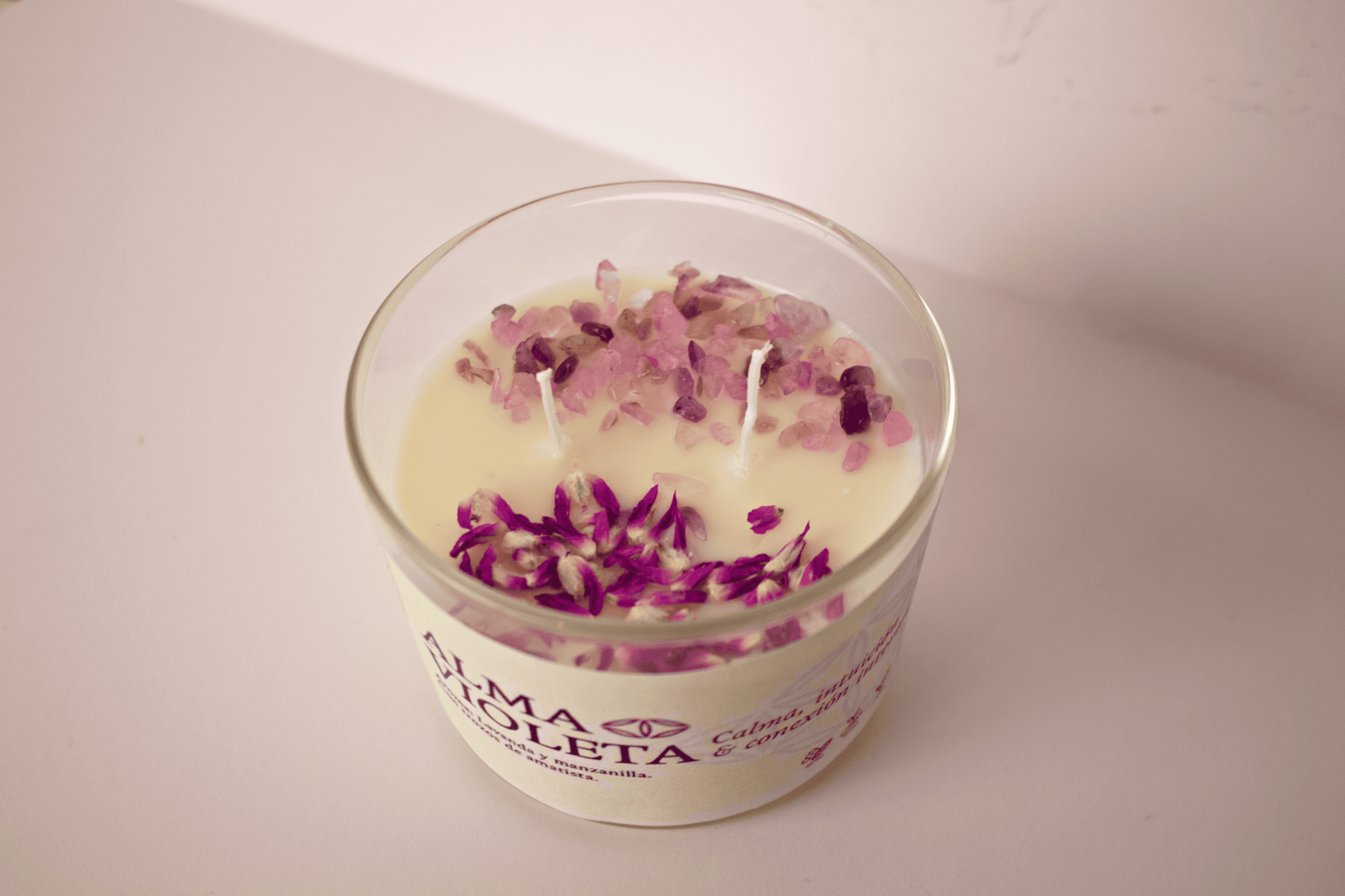ALMA VIOLETA · VELA ARTESANAL