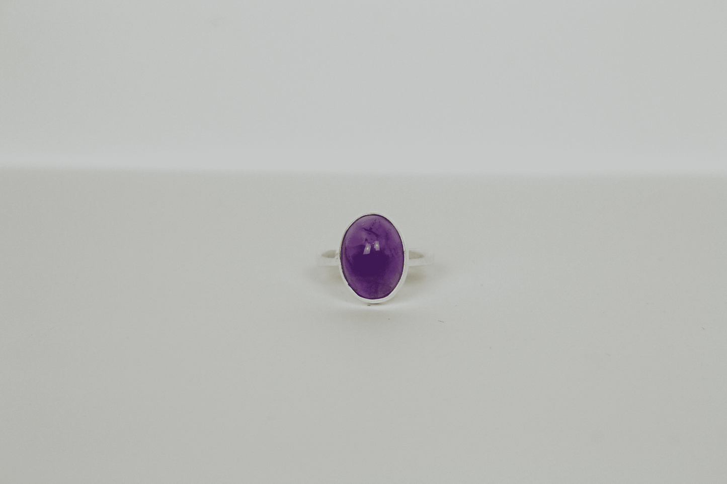 AMATISTA DE PLATA ANILLO