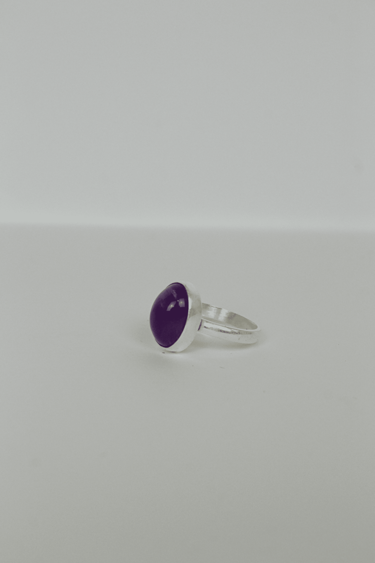 AMATISTA DE PLATA ANILLO
