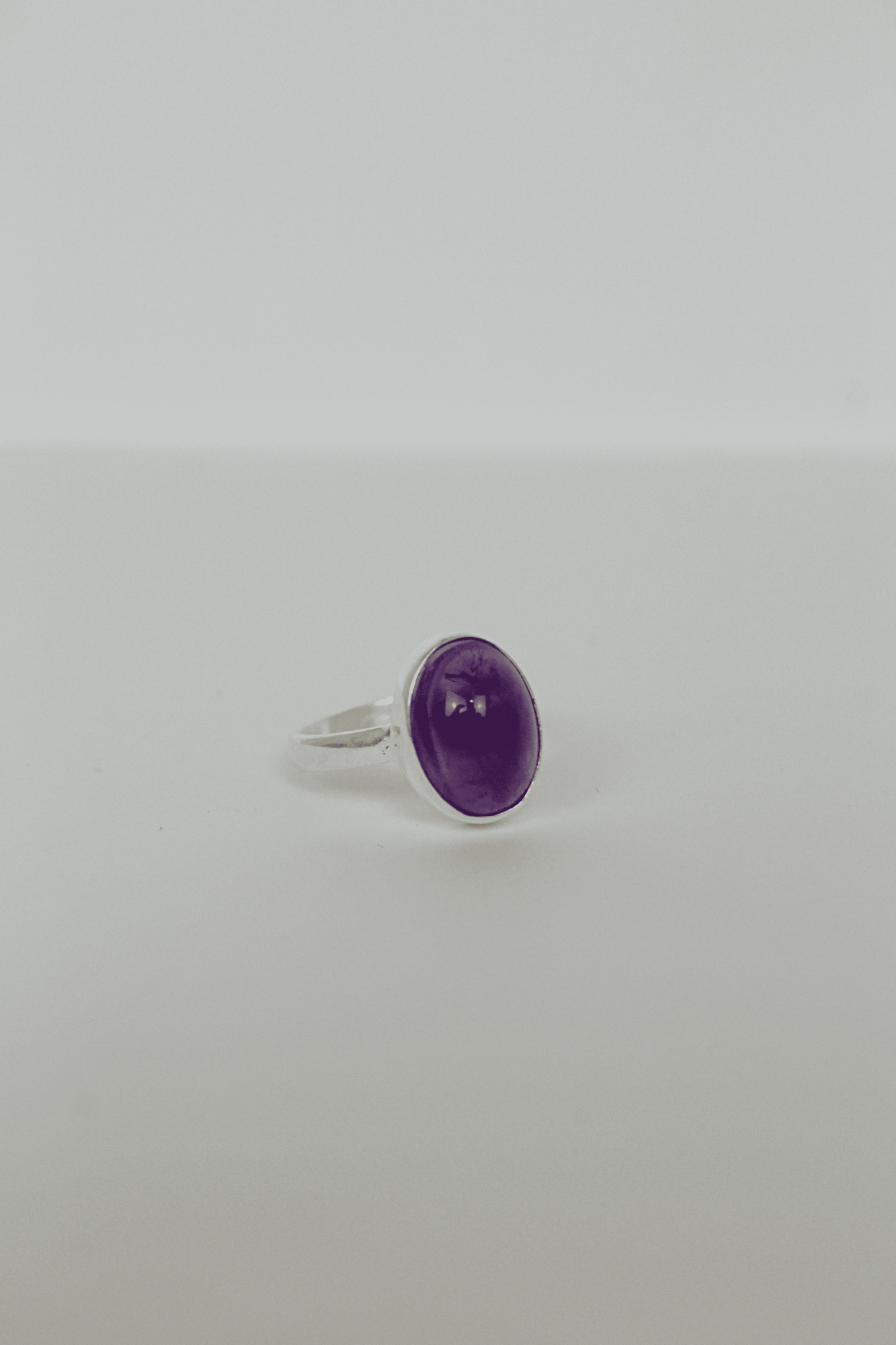AMATISTA DE PLATA ANILLO