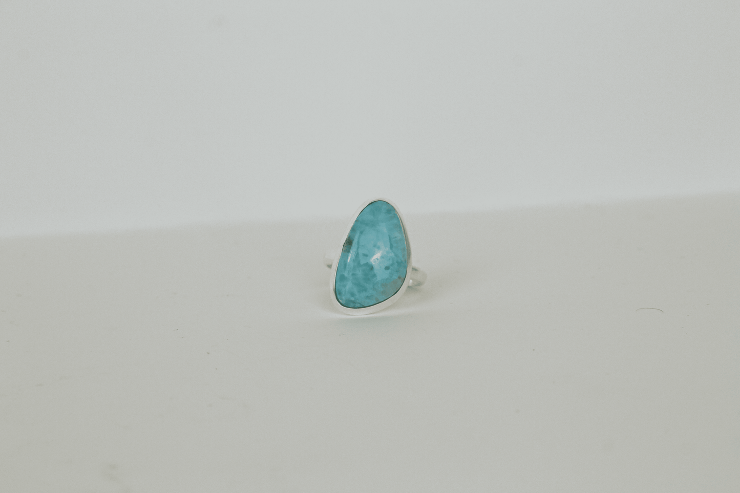 LARIMAR DE PLATA ANILLO