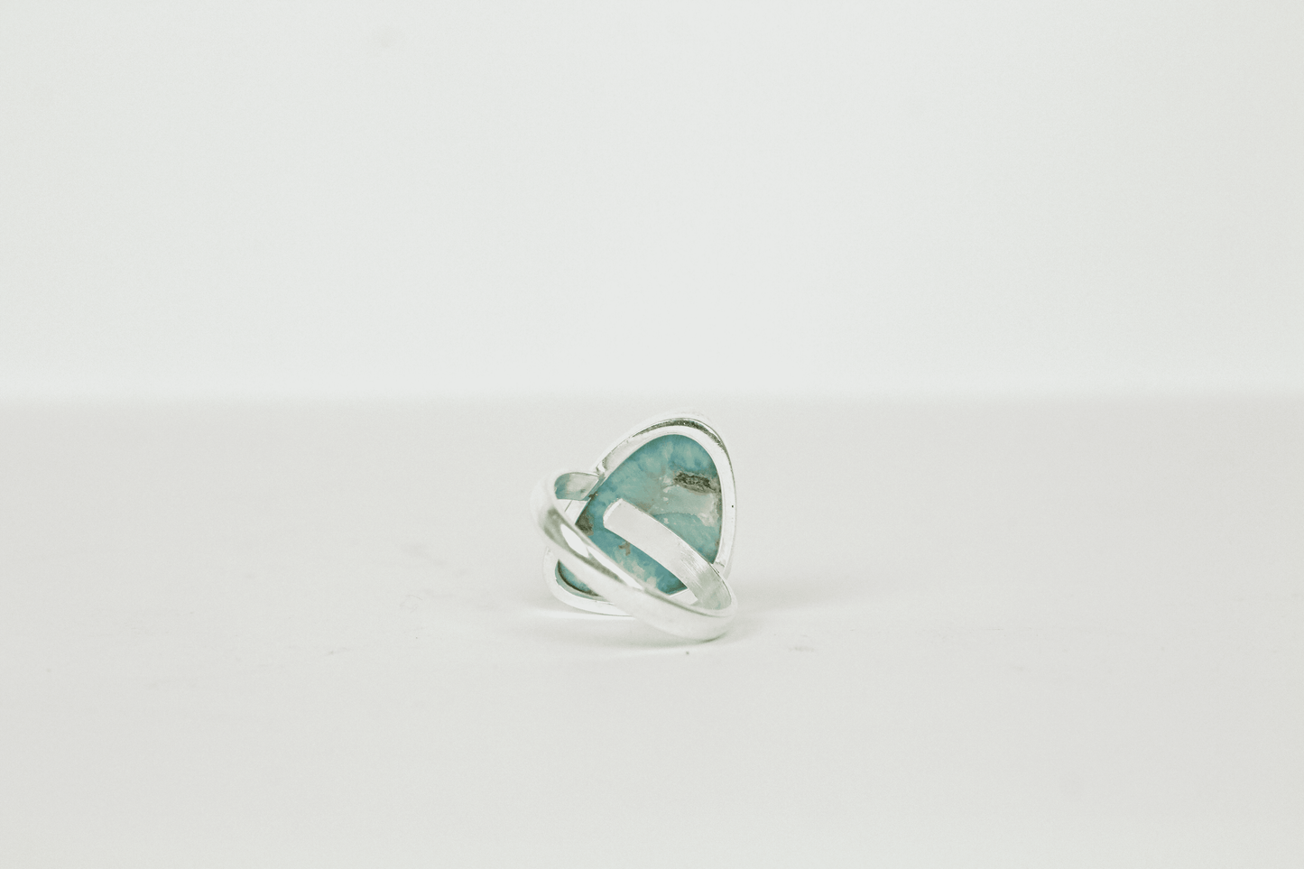 LARIMAR DE PLATA ANILLO