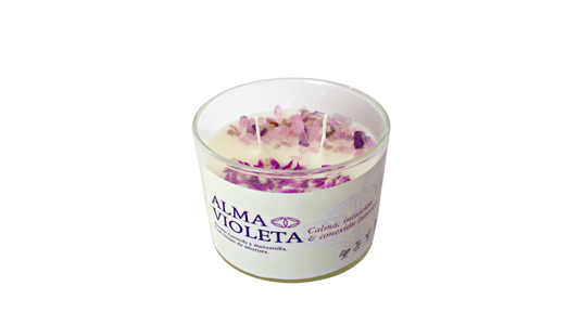 ALMA VIOLETA · VELA ARTESANAL
