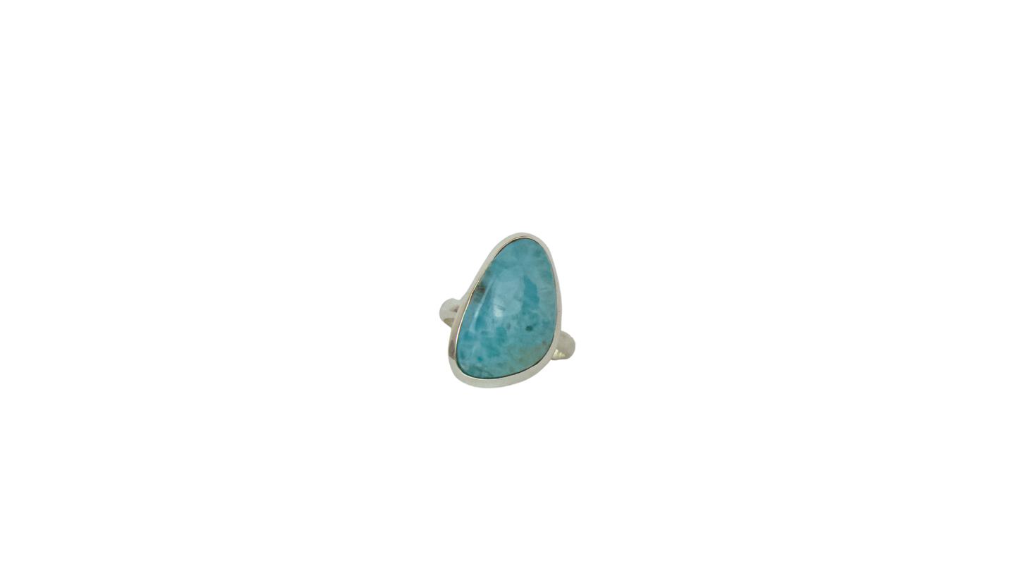 LARIMAR DE PLATA ANILLO