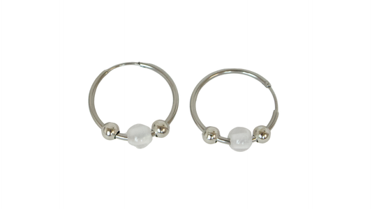 PENDIENTES ARO CUARZO CRISTAL